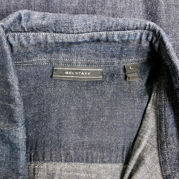 Belstaff Blue Casual Button Down Shirt - Picture 1 of 3